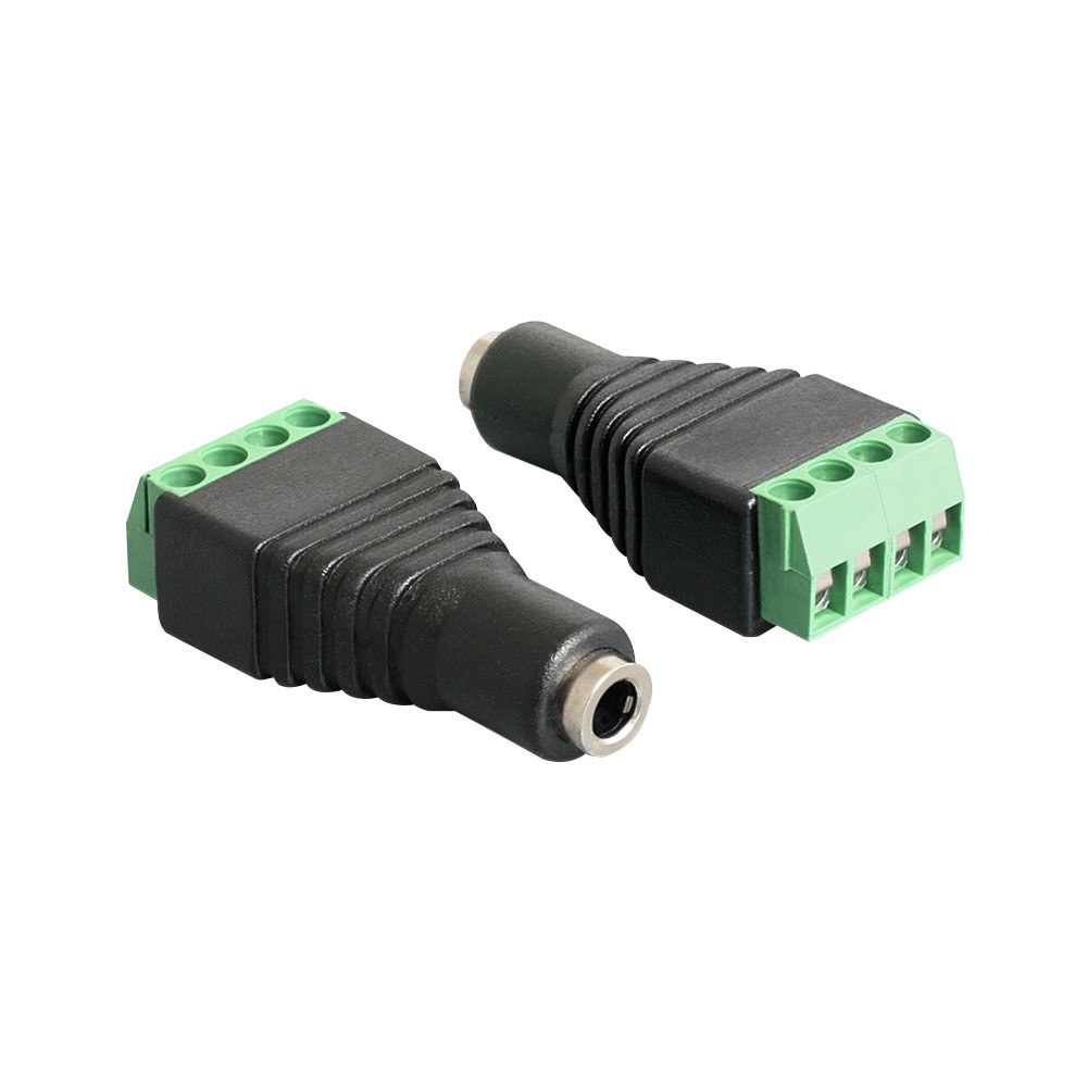 Delock - 3.5mm Stereo Jack Female to 4-Pin Terminal Block Adapter (65457)