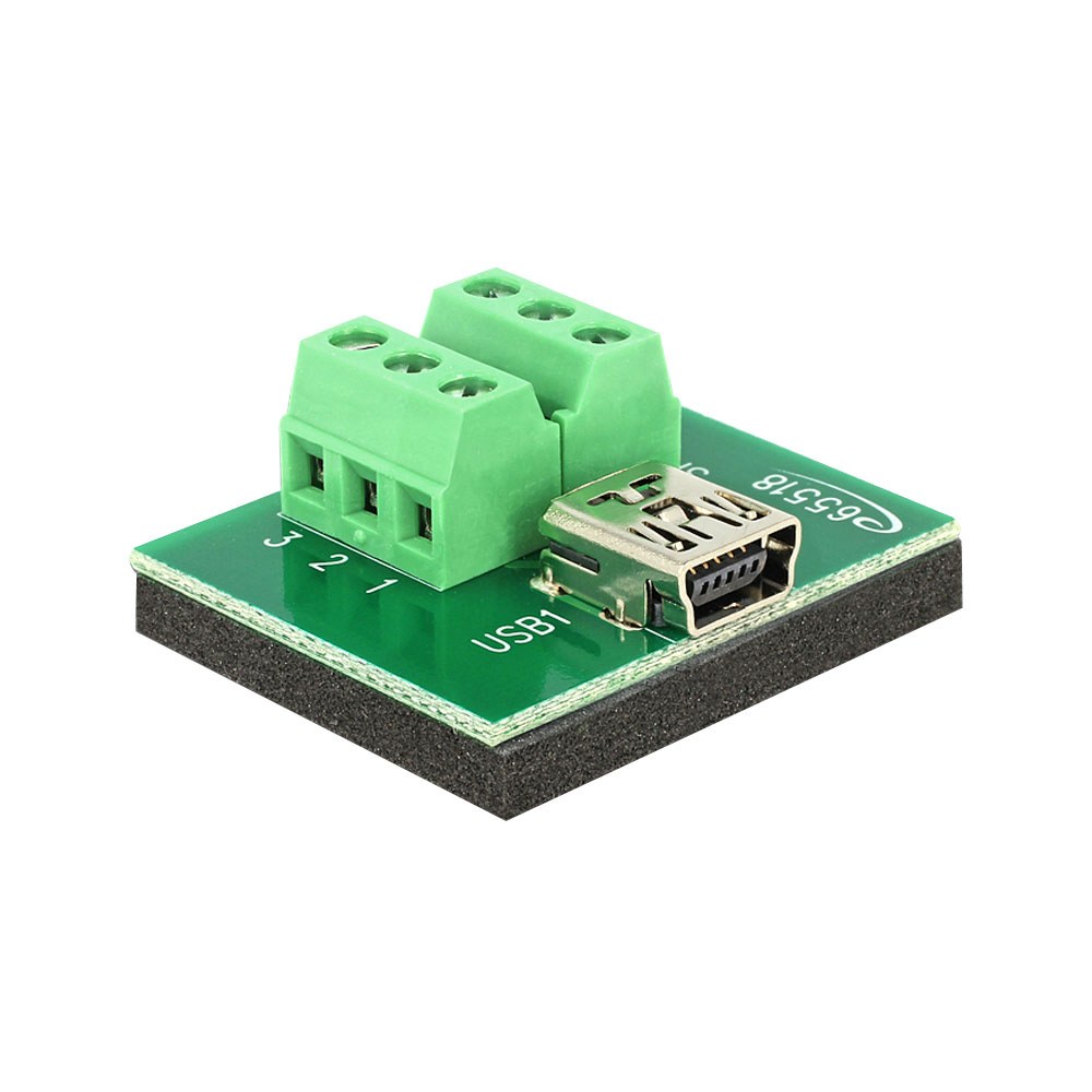 Delock - Mini-USB Female to 6-Pin Terminal Block Adapter (65518)