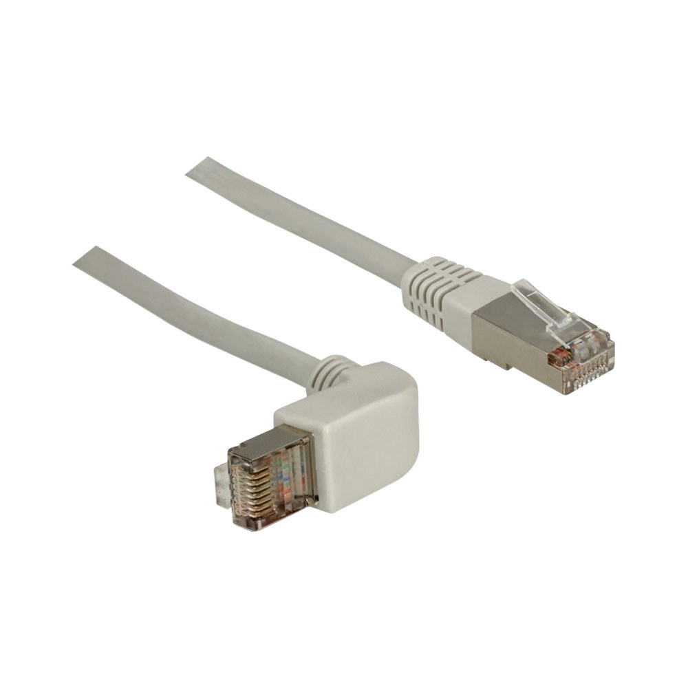 Delock - Cat.6A S/FTP RJ45 Patch Cable, Angled/Straight, LS0H, 3m (83652)
