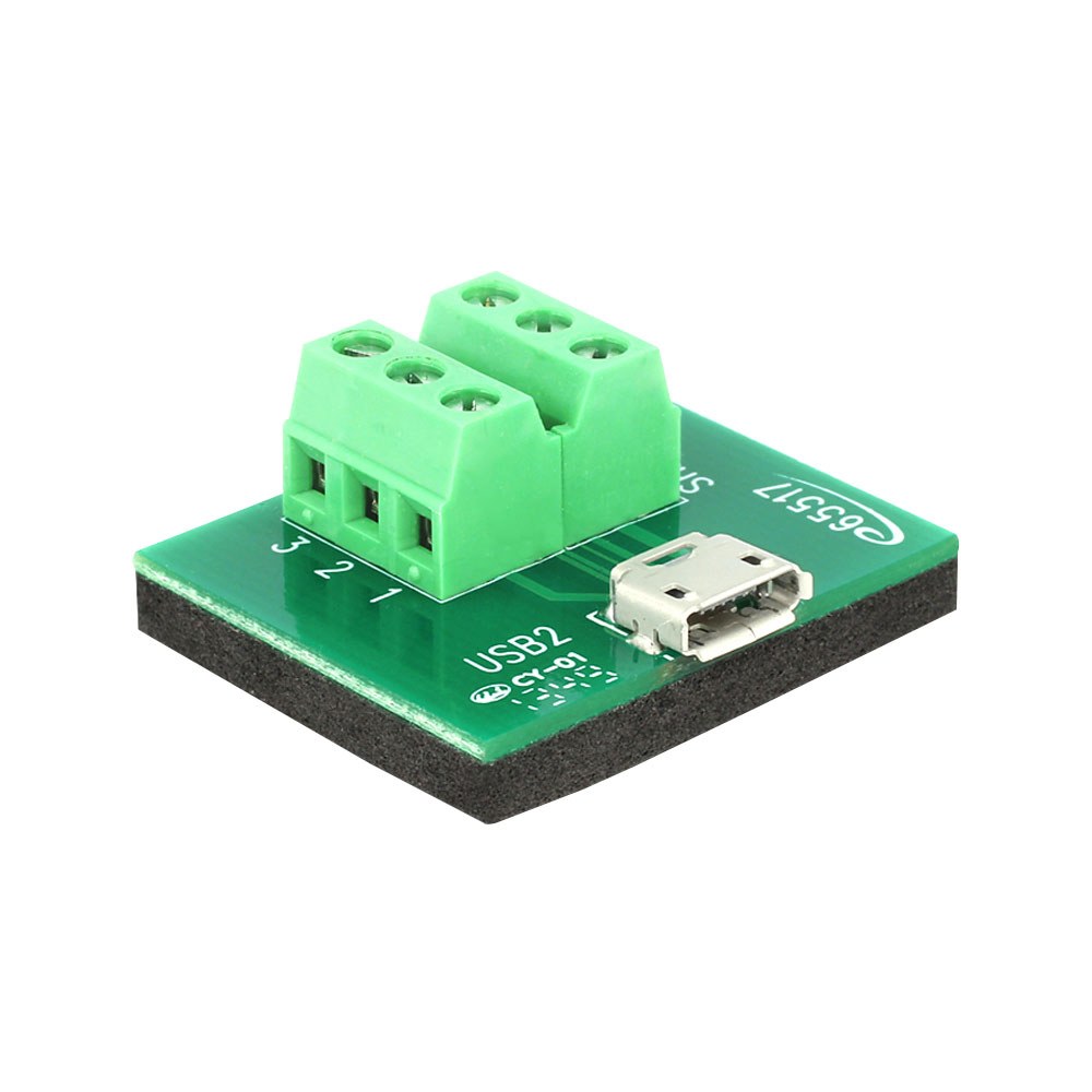 Delock - 65517 Adapter Micro USB Female to Terminal Block 6-Pin