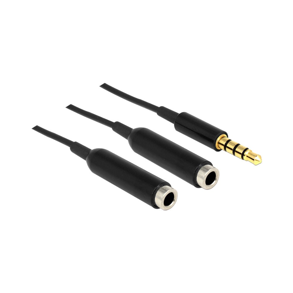 Delock - 65575 3.5mm TRRS Audio Splitter (Male to 2x Female)