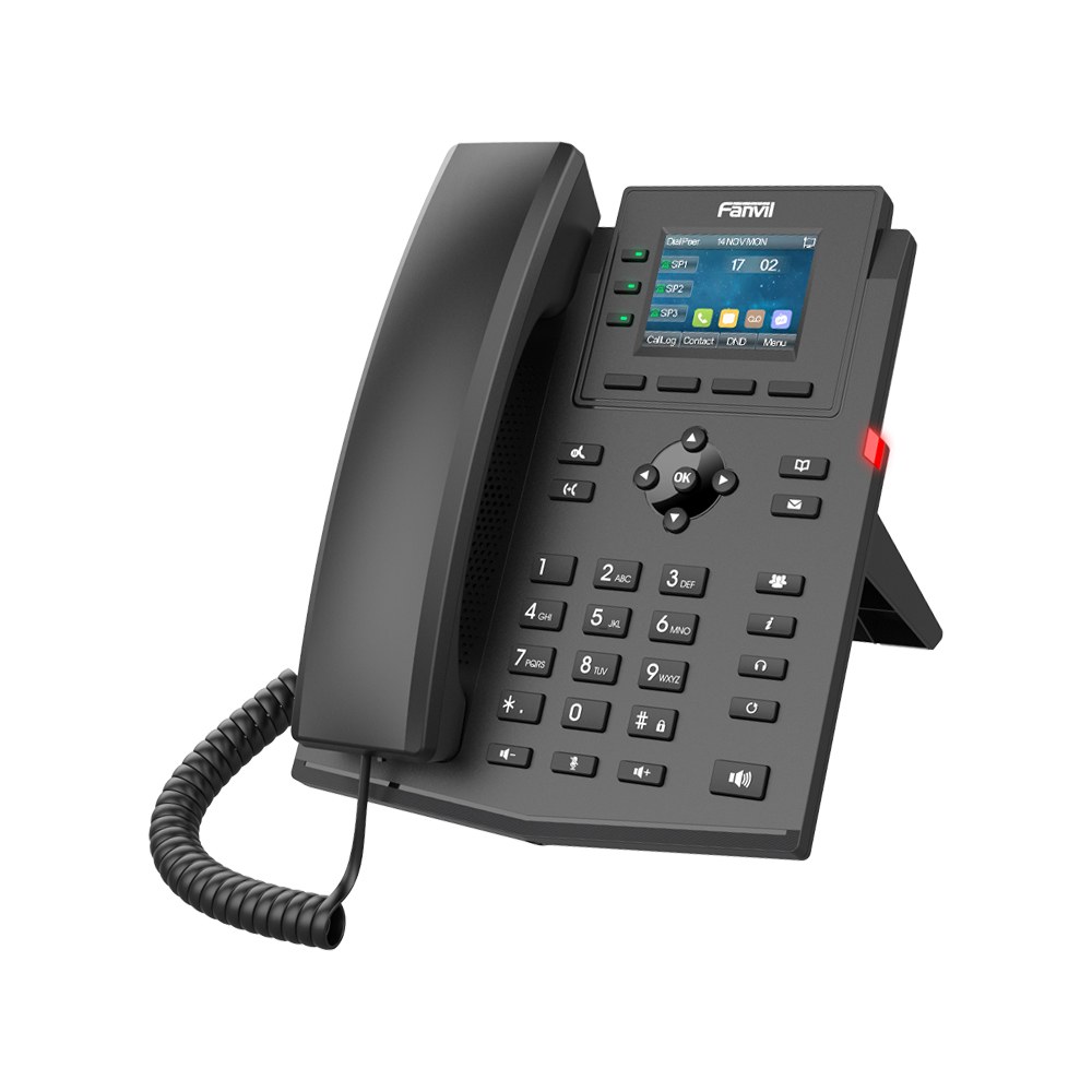 Fanvil - X303G Cost-Effective Enterprise IP Phone with 2.4-inch Colour Screen and Gigabit PoE