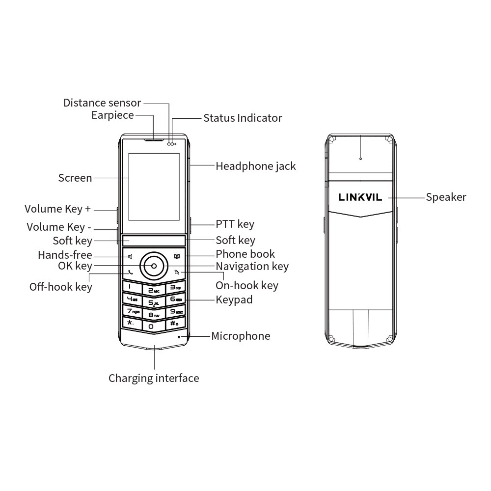 Fanvil - W611W Portable Wi-Fi 6 Phone with 2.4-inch Colour Screen and IP67 — view 4