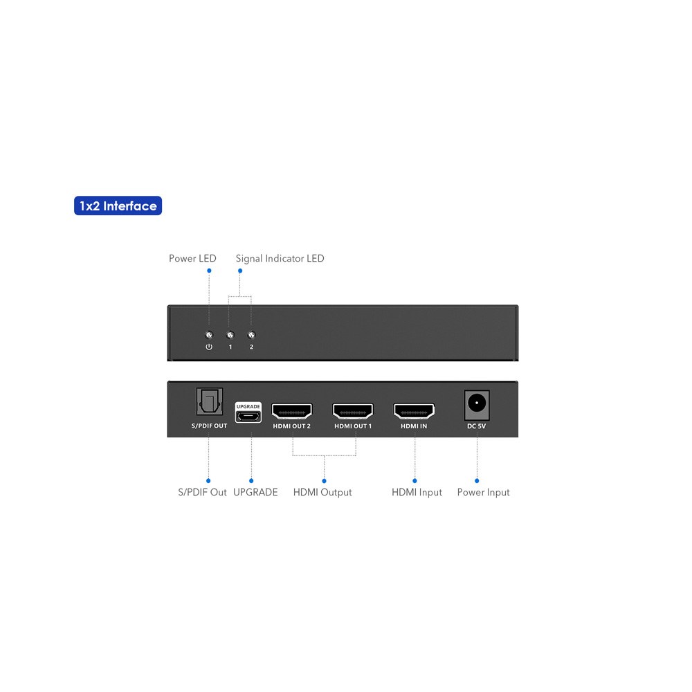 LENKENG 8K HDMI2.1 VRR Splitter with Dolby Vision — view 2