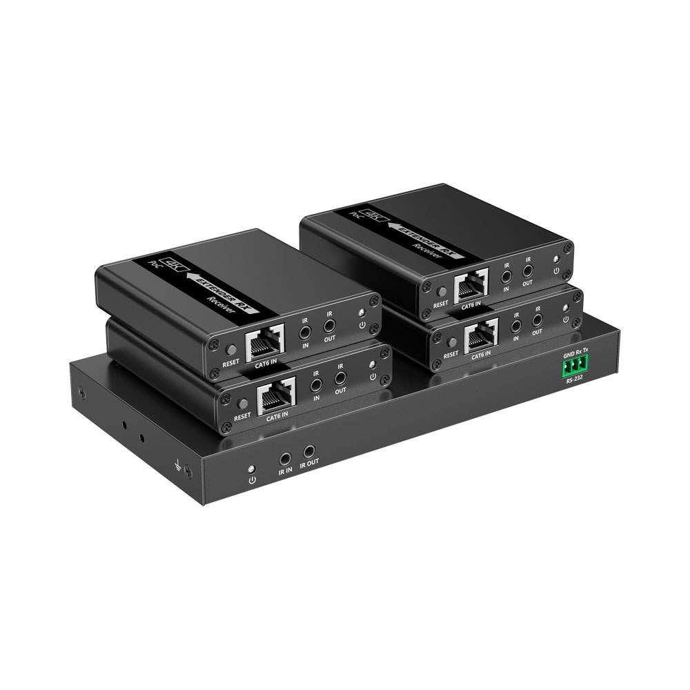 LENKENG 40M 4K 30HZ 1X 2/4/8 HDMI OVER CAT6 EXTENDER SPLITTERS — view 9