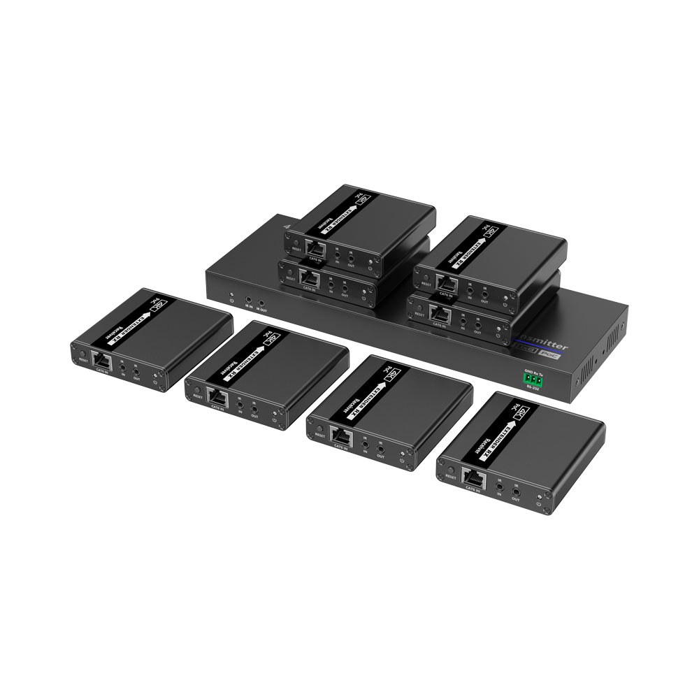 LENKENG 40M 4K 30HZ 1X 2/4/8 HDMI OVER CAT6 EXTENDER SPLITTERS — view 10