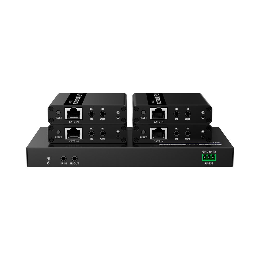 LENKENG 40M 4K 30HZ 1X 2/4/8 HDMI OVER CAT6 EXTENDER SPLITTERS — view 3