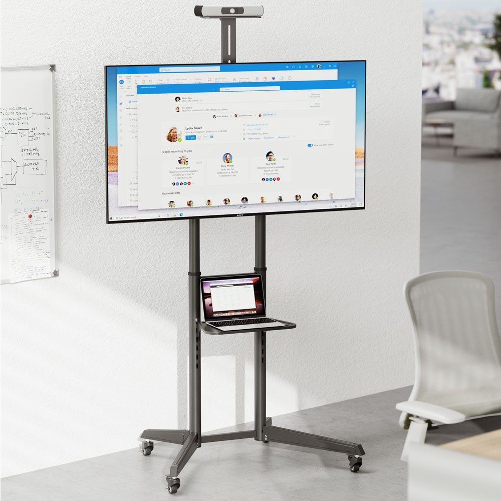 Linkqnet - T1040T 37-70″ Versatile And Compact Steel Tv Trolley — view 3