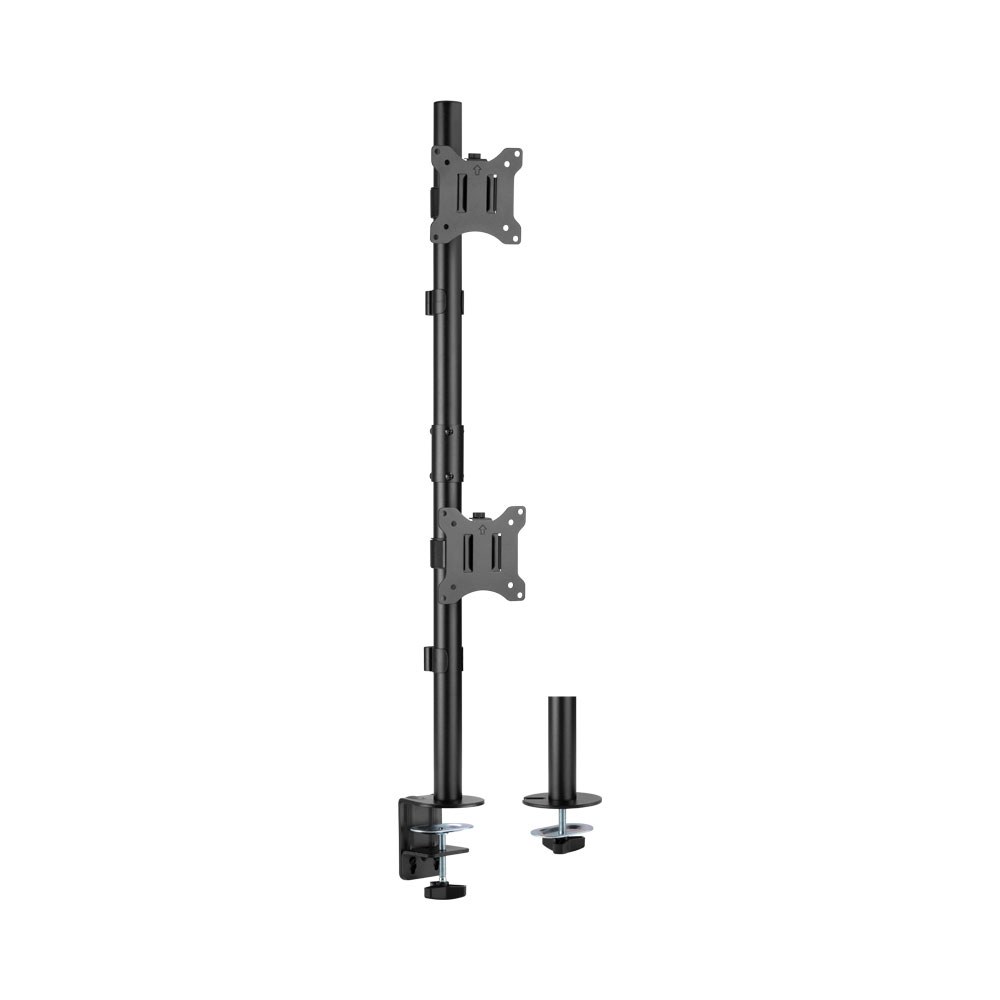 Linkqnet - LDT57-C02V 17-32 Inch Dual Screen Vertical Pole Mount Desk Bracket