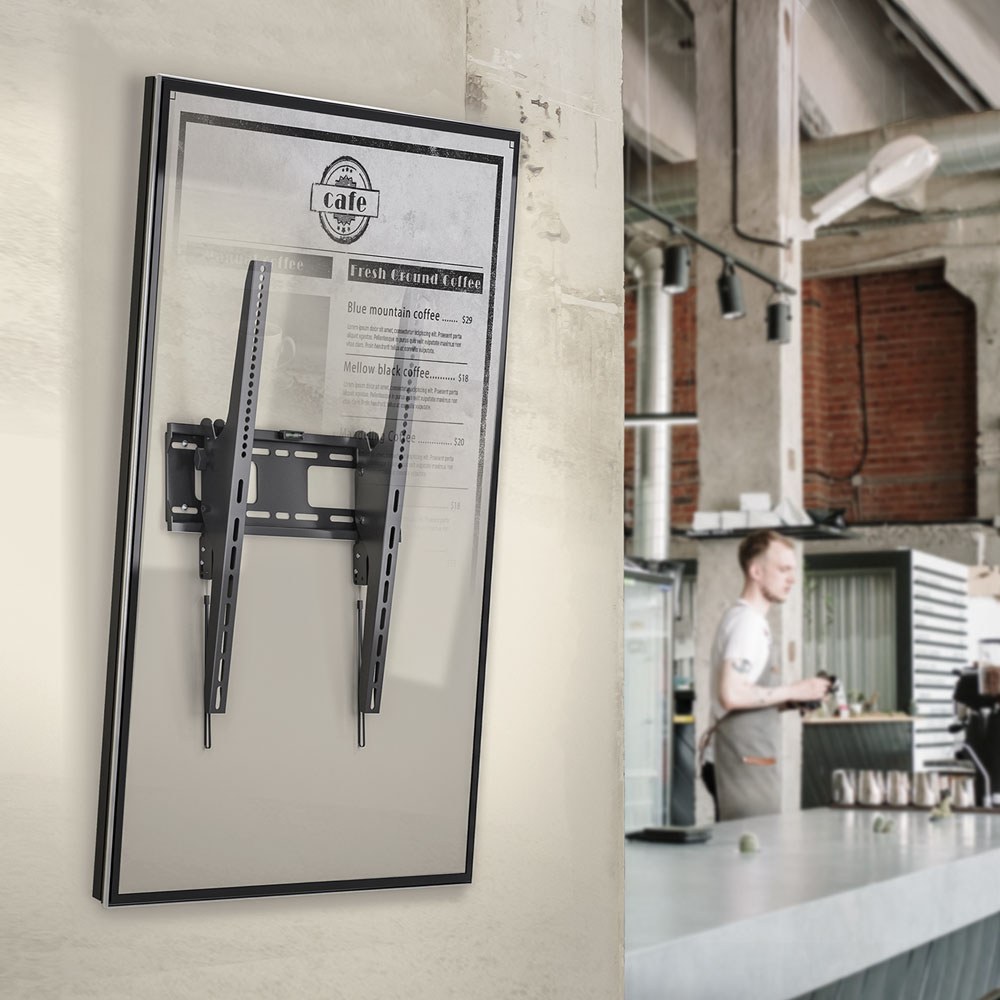 Linkqnet - LP42-64AF 37-75″ Fixed Portrait Lockable Digital Signage Bracket — view 3