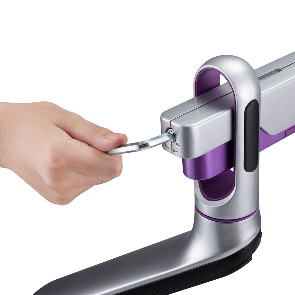 LINKQNET 17-32″ DUAL MONITOR ALUMINIUM SPRING-ASSISTED ARMS WITH USB PORTS — view 4