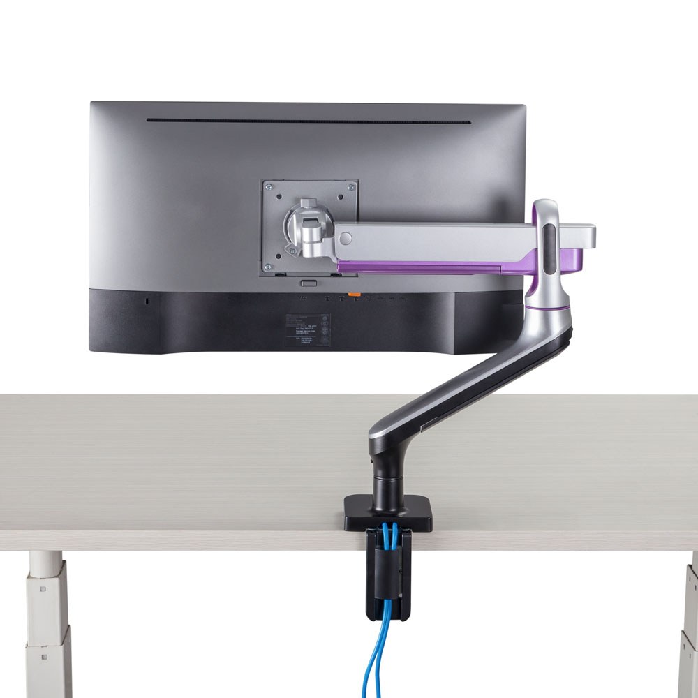 LINKQNET 17-32″ SINGLE MONITOR ALUMINIUM SPRING-ASSISTED ARM WITH USB PORTS — view 6