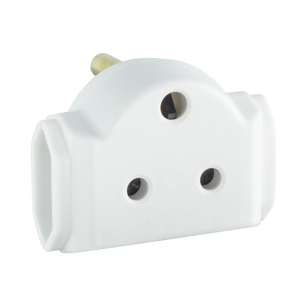 LINKQNET - PWR-ADA-2X6-1X15A-LQ - 15A male to 2x 6A (2-prong) adapter