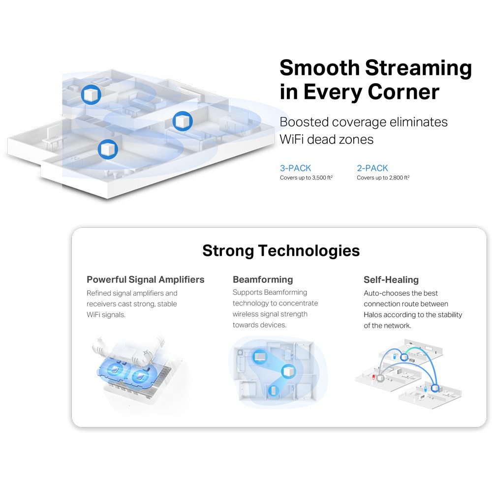 Mercusys - Halo H30 AC1200 Whole Home Mesh Wi-Fi System — view 2