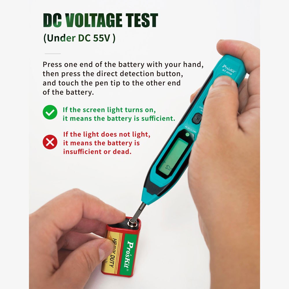 Proskit - NT-305N AC/DC Contact Voltage Tester — view 4