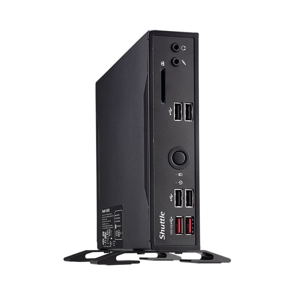 SHUTTLE DS20U XPC SLIM FANLESS, INDUSTRIAL, VESA MOUNT, BAREBONE PC – I3 10110U WITH DUAL GIGABIT LAN
