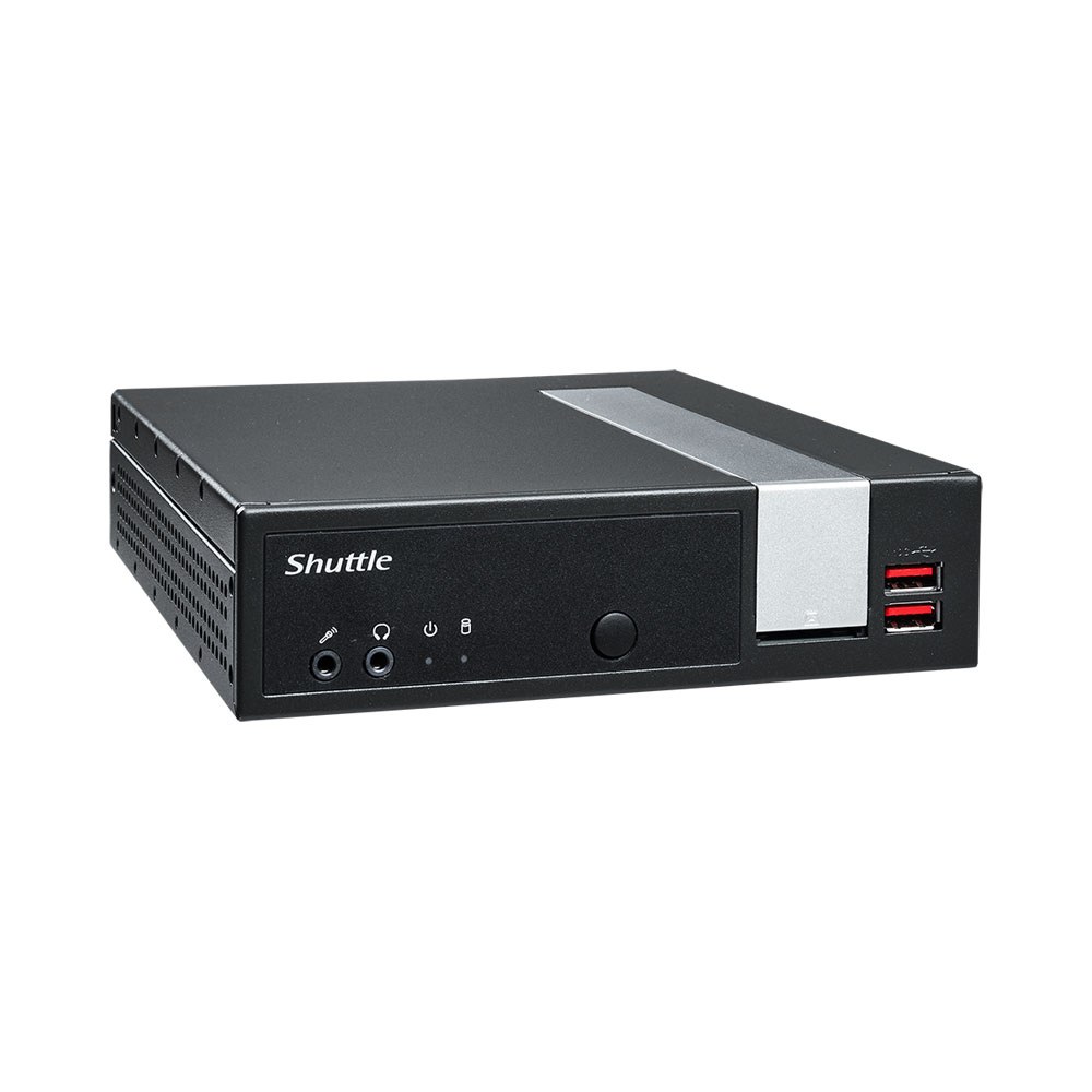 Shuttle - XPC Slim DL20N - Energy-Saving Fanless Barebone PC Intel Celeron N4505