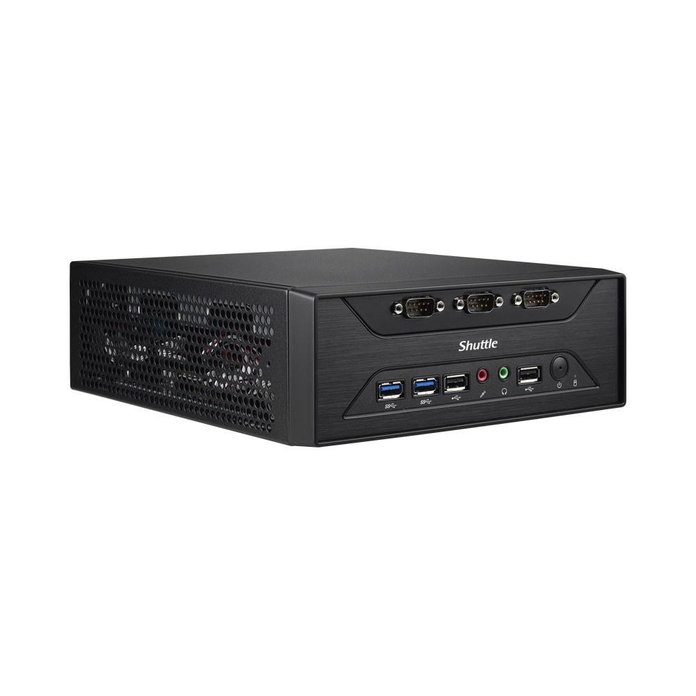 Shuttle - XPC Slim Barebone PC with Intel J3355 2.0GHz Celeron and 8x COM Ports