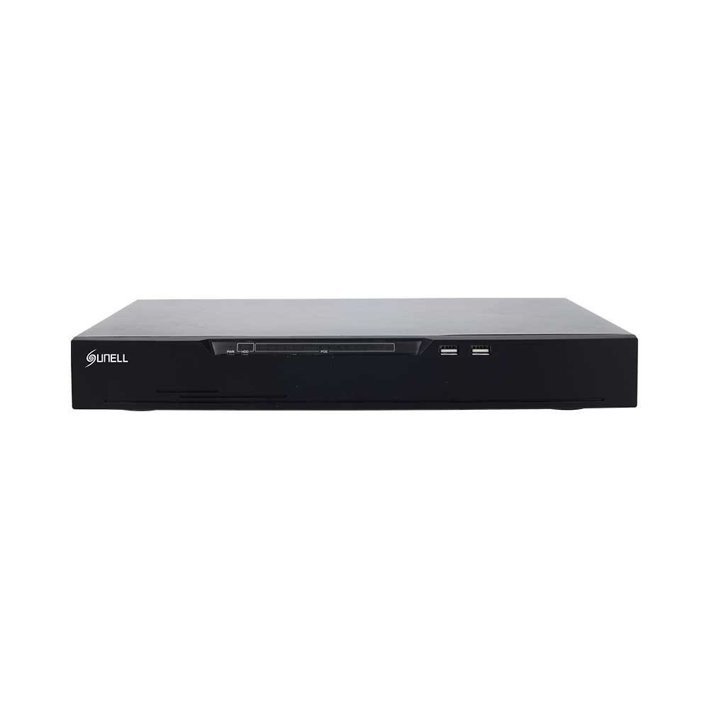 Sunell - SN-NVR2516E2-P16E 16-Channel PoE 2-Bay H.265 NVR