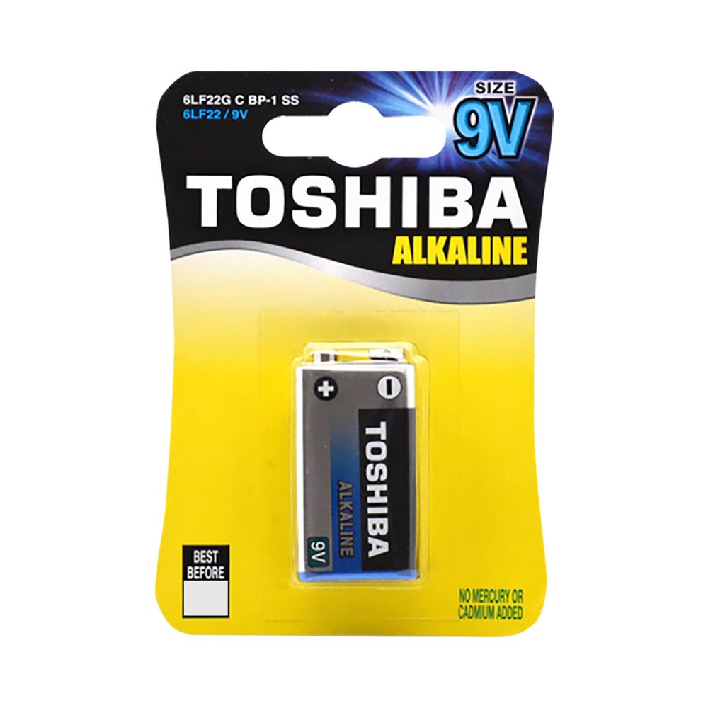 Toshiba - 9V Alkaline Battery Blister Pack