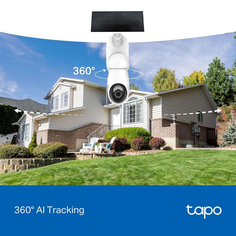 TP-Link - TAPO C660 KIT 4K 8Mp Solar-Powered Pan/Tilt Security Camera Kit — view 5