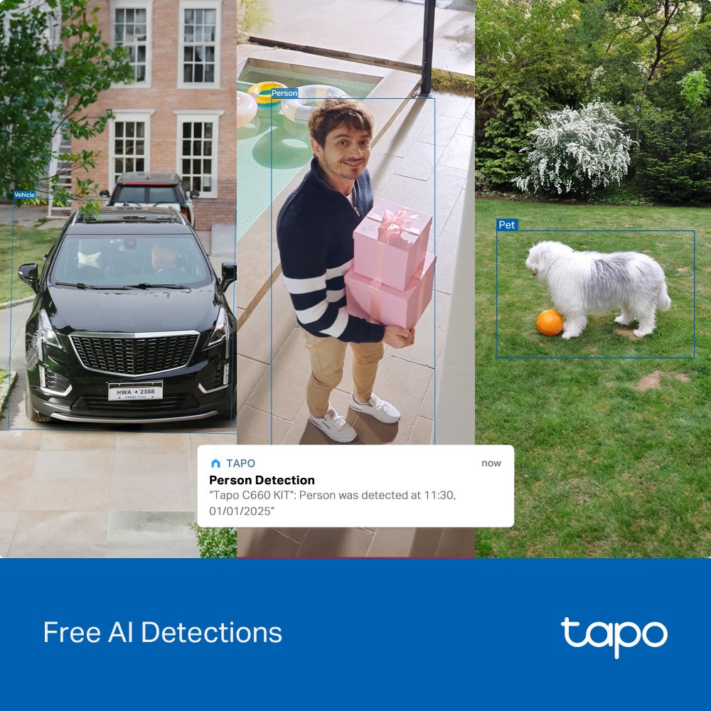 TP-Link - TAPO C660 KIT 4K 8Mp Solar-Powered Pan/Tilt Security Camera Kit — view 4