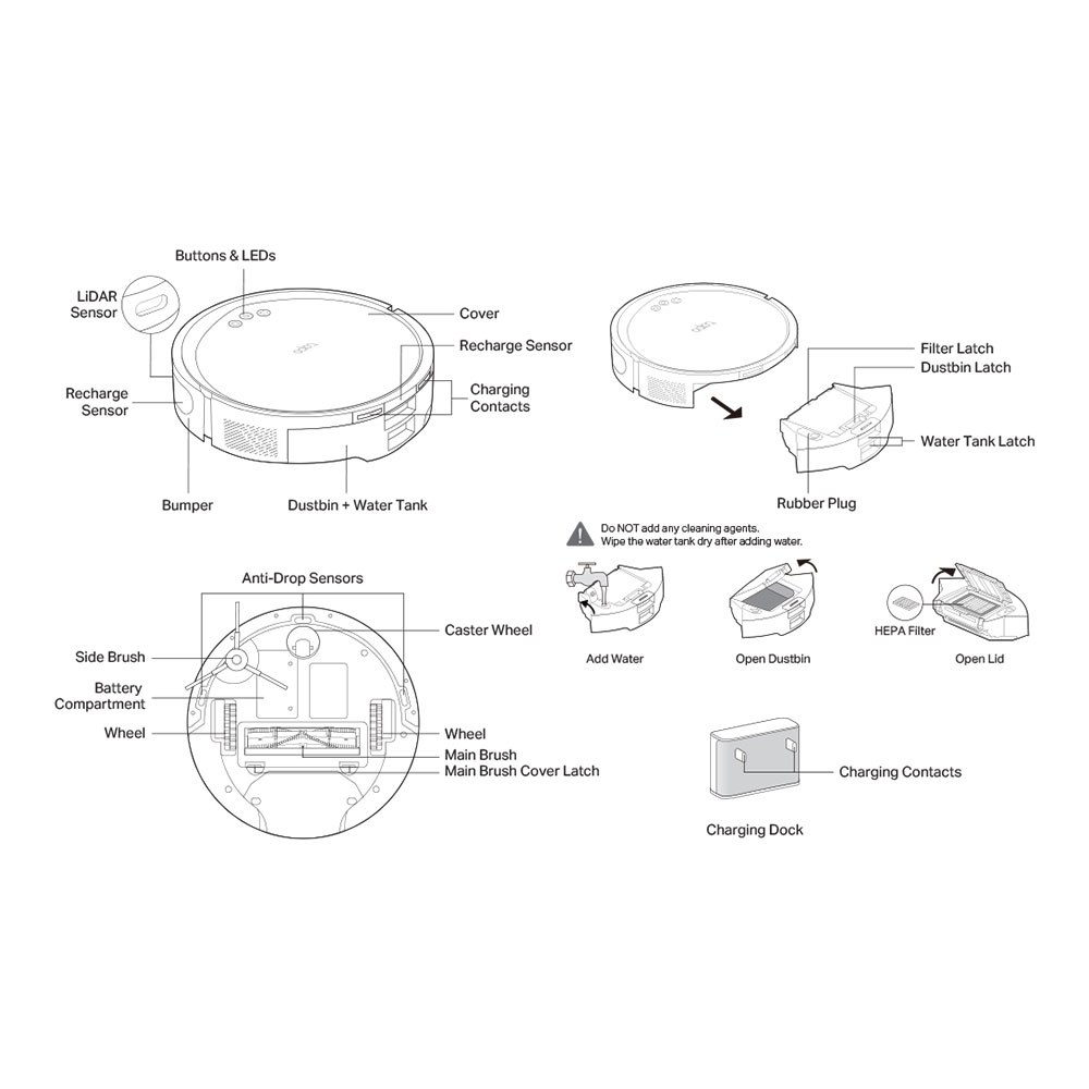 TP-Link - TAPO RV20 MAX 5300Pa Suction Magslim Lidar Navigation Robot Vacuum And Mop — view 5