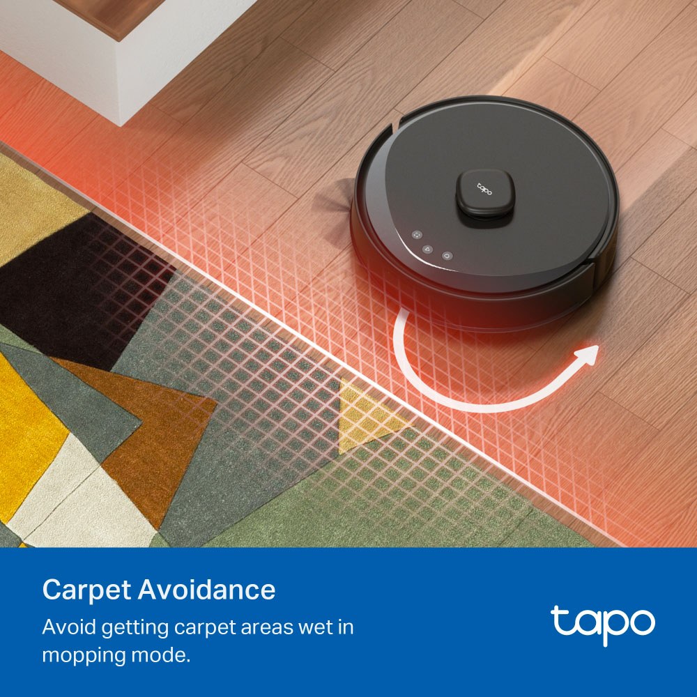 TP-Link - TAPO RV30 MAX PLUS 5300Pa Hyper Suction Robot Vacuum And Mop Plus Smart Auto-Empty Dock — view 5