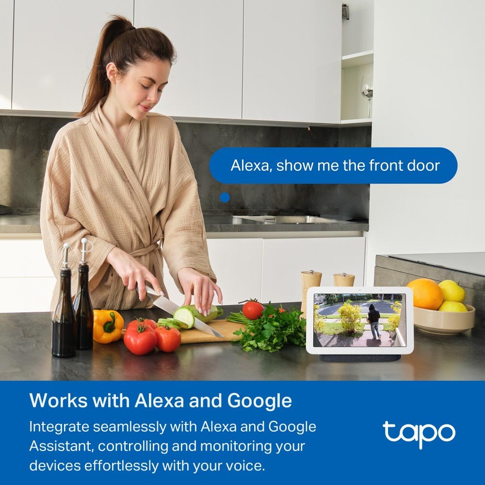TP-Link - TAPO D210 3Mp Video Doorbell Camera — view 2