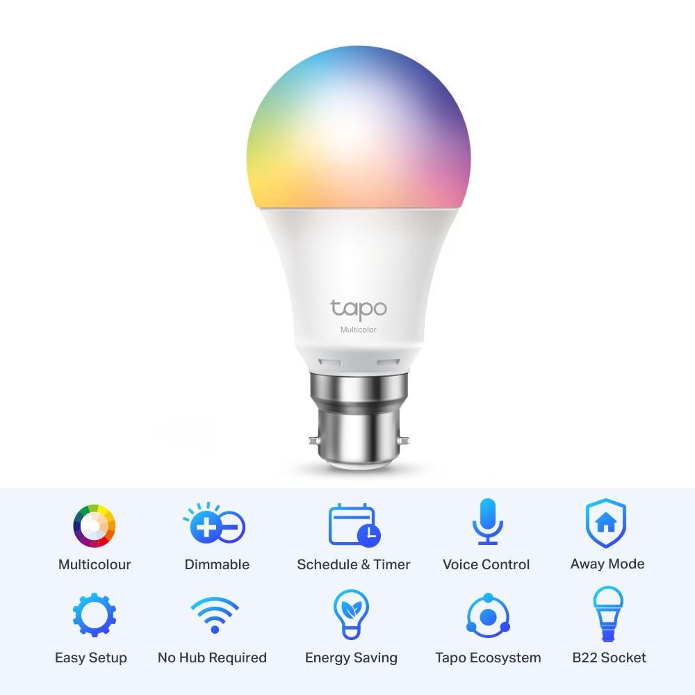 TP-Link - TAPO L530B Smart Wi-Fi Multicolour Light Bulb — view 2