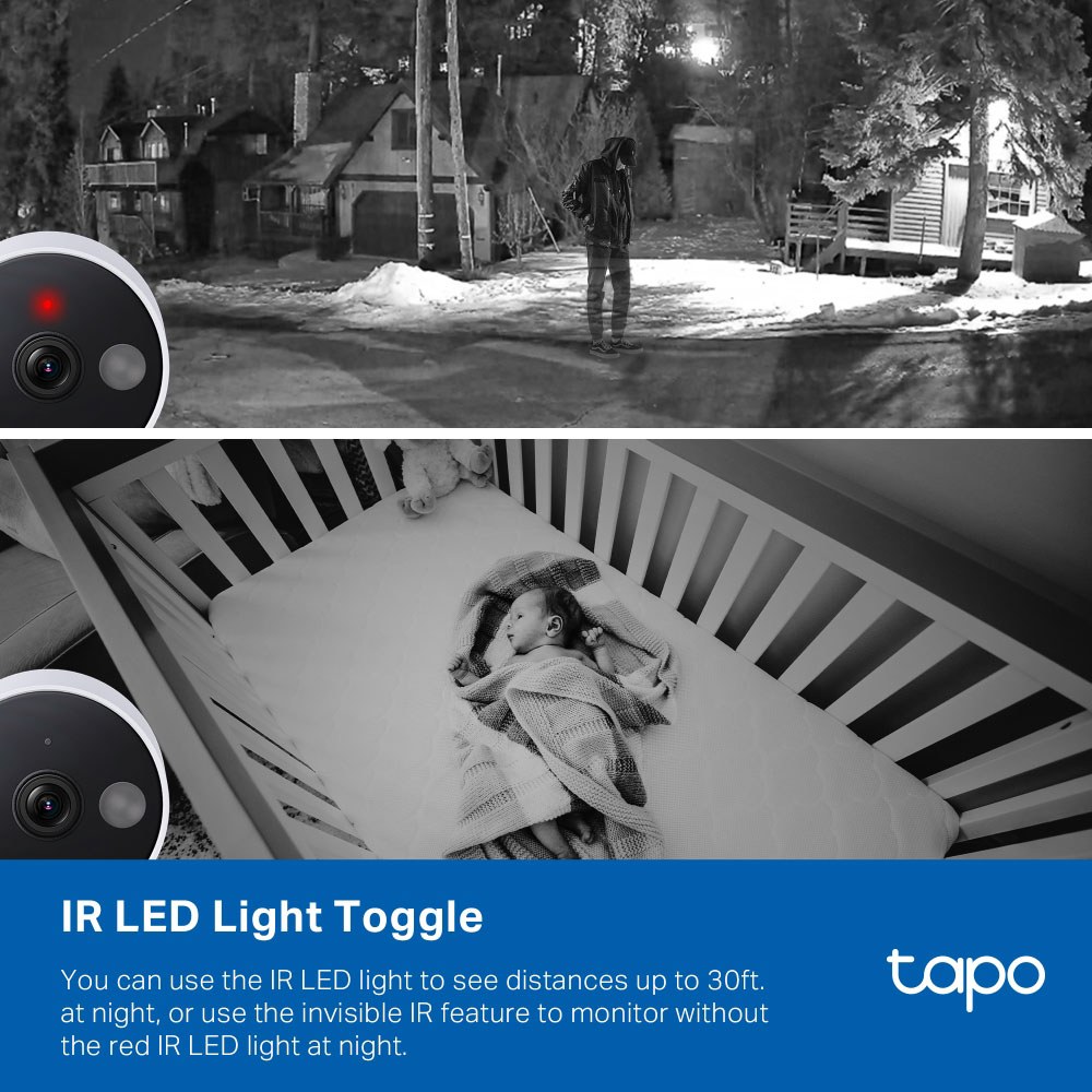 TP-Link - TAPO C120 4Mp Indoor/Outdoor Wi-Fi Home Security Camera — view 4