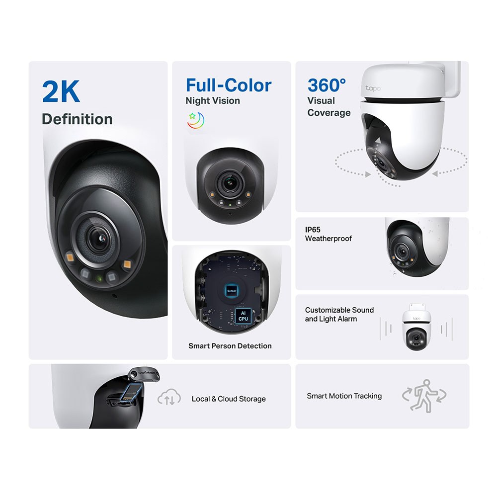 TP-Link - TAPO C510W 3Mp Outdoor Pan/Tilt Security Wi-Fi Camera — view 3