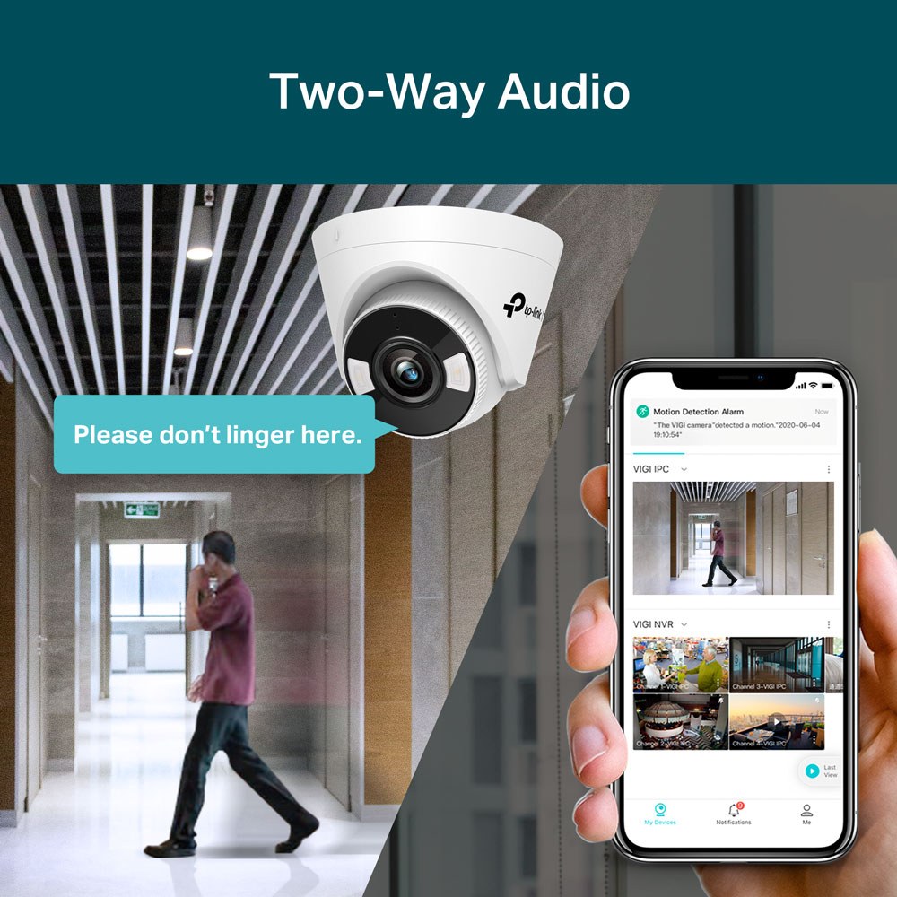 TP-Link - VIGI C450 5Mp Full-Colour Turret Network Camera — view 2