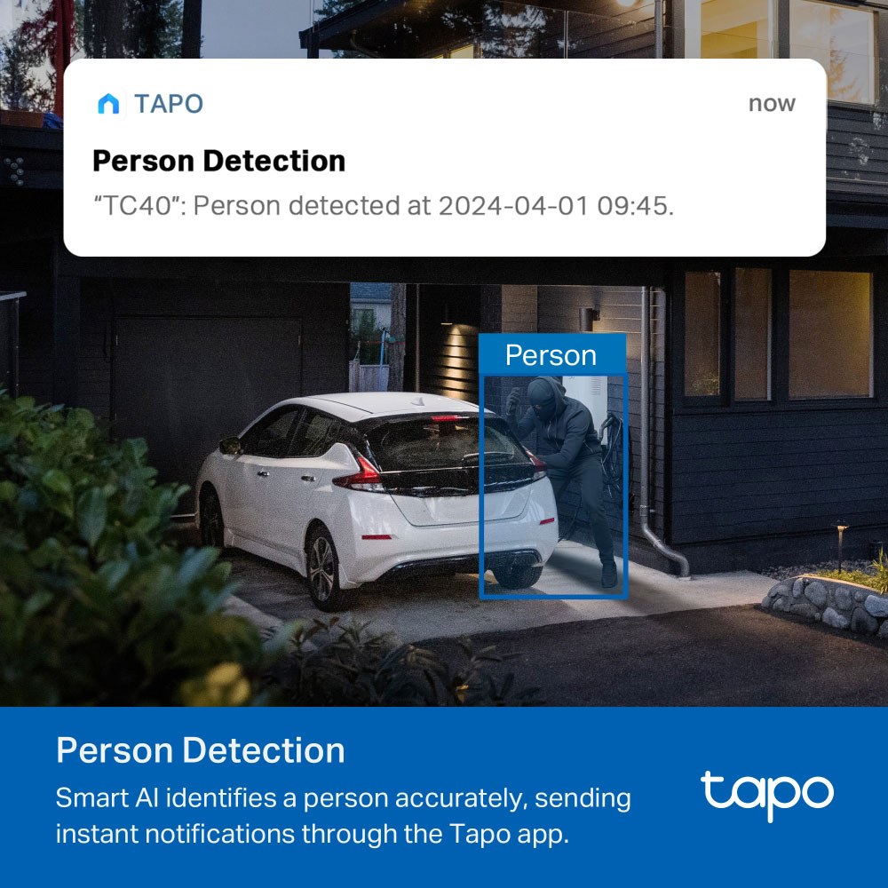 TP-Link - TC40 1080P Outdoor Pan/Tilt Security Wifi Camera — view 4