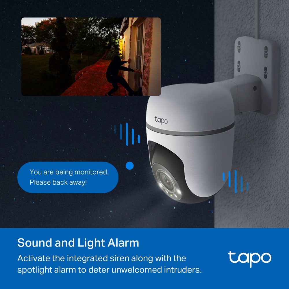 TP-Link - TC41 3Mp Outdoor Pan/Tilt Security Wi-Fi Camera — view 7