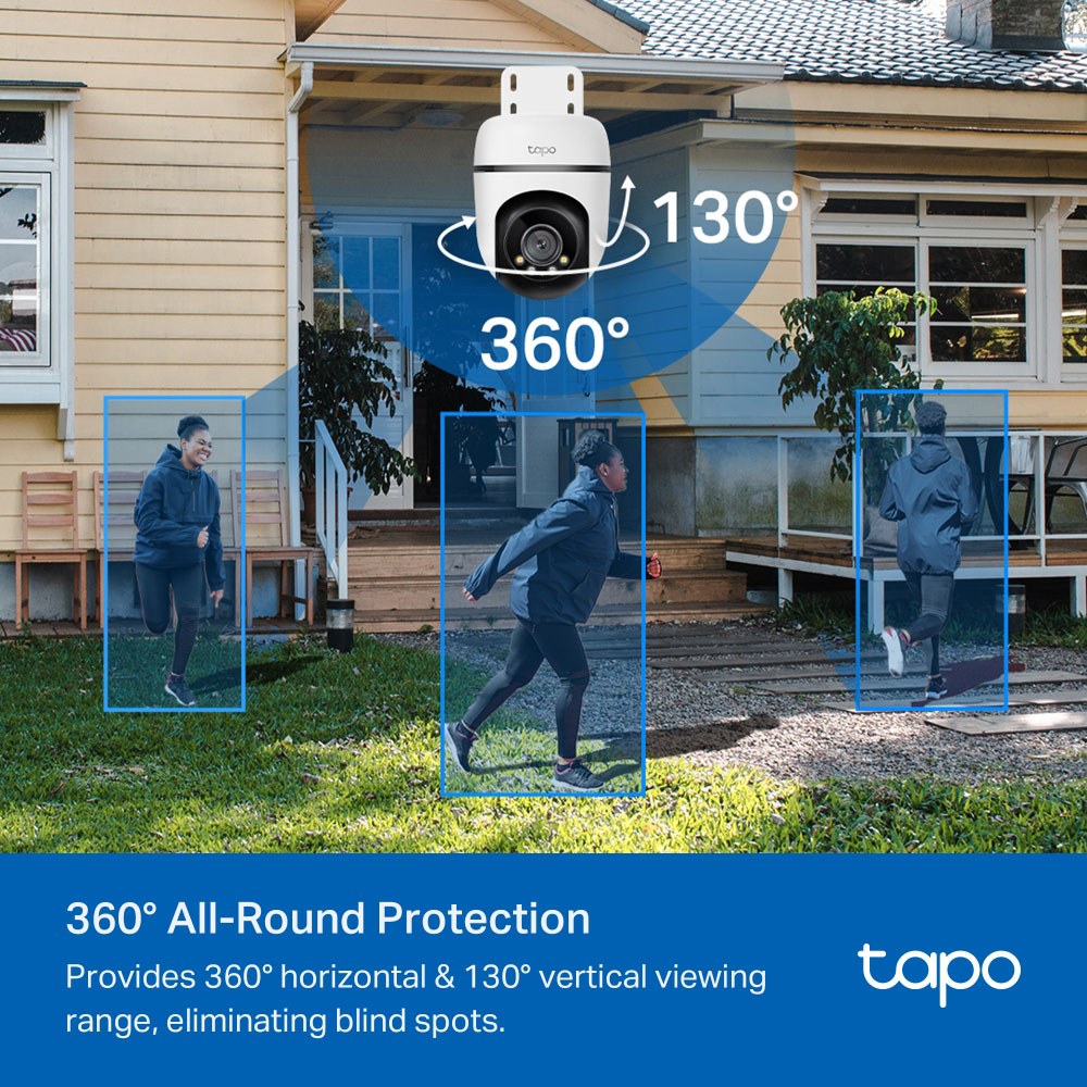 TP-Link - TC41 3Mp Outdoor Pan/Tilt Security Wi-Fi Camera — view 2