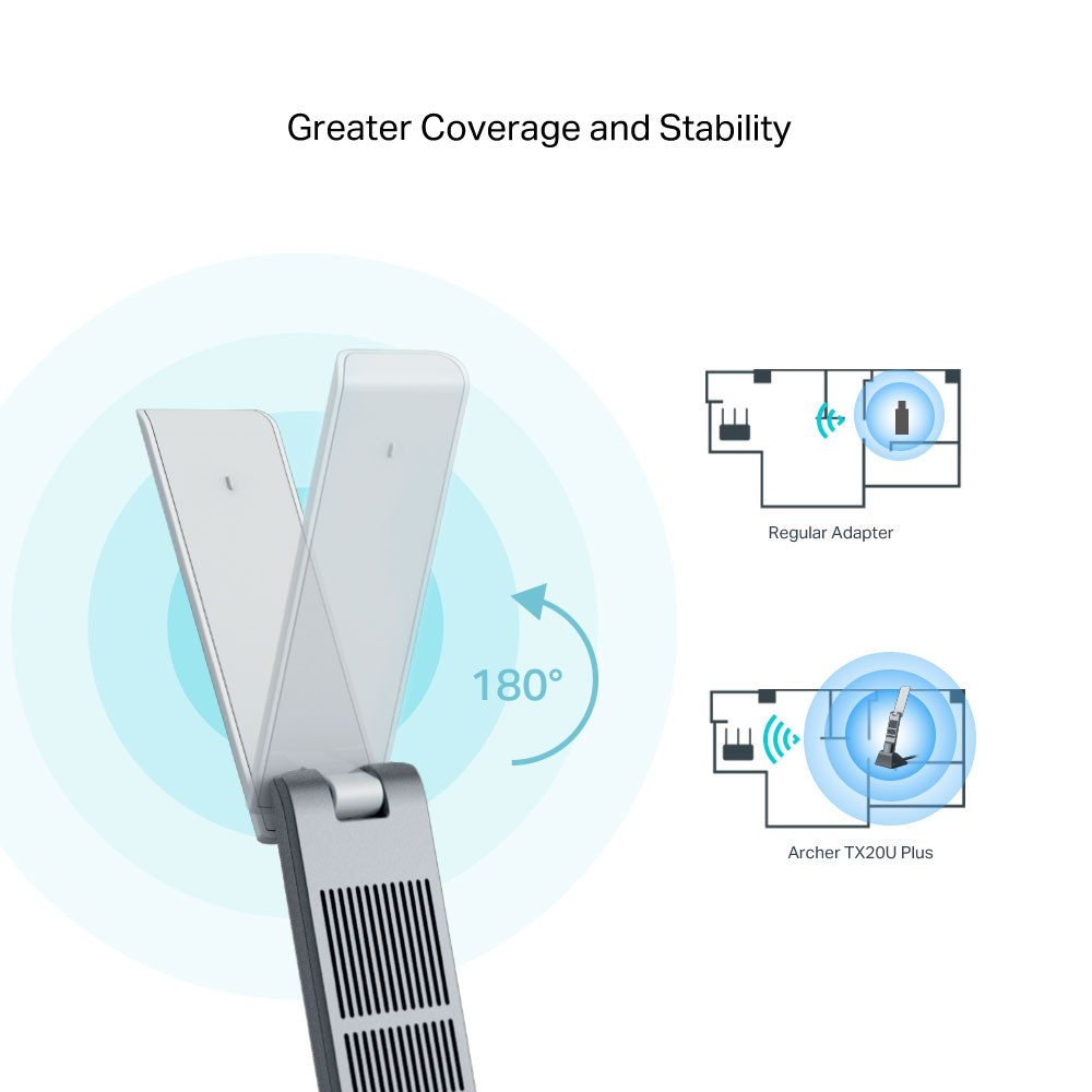 TP-Link - ARCHER TX20UH Ax1800 High Gain Wireless Usb Adapter — view 5