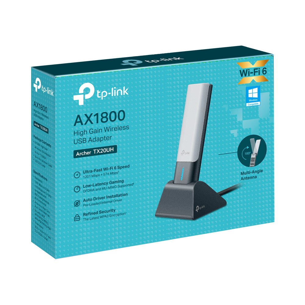 TP-Link - ARCHER TX20UH Ax1800 High Gain Wireless Usb Adapter — view 3