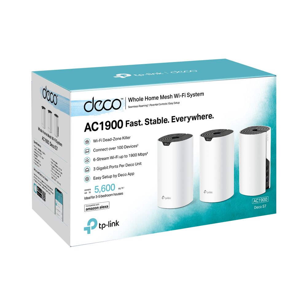 TP-LINK DECO S7 AC1900 WIRELESS WHOLE HOME MESH SYSTEM — view 2