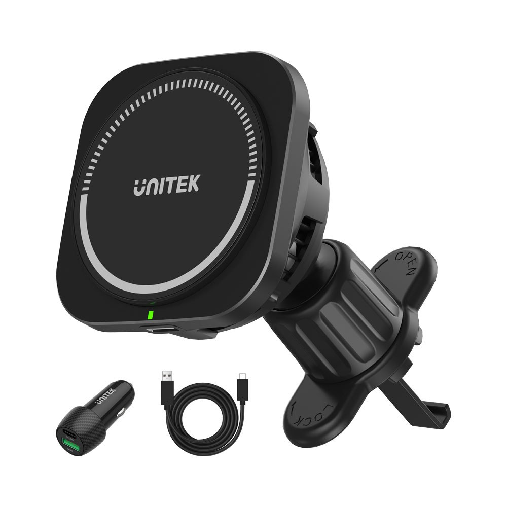 Unitek P1403a - Magsafe 15w Wireless Phone Car Charger Mount