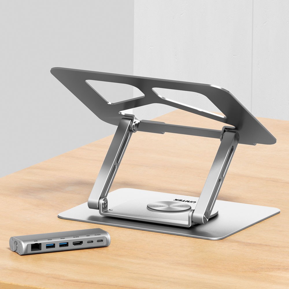 Unitek D1109a - Universal Laptop Dock With 360 Degree Rotating Base And Port Replicator — view 4