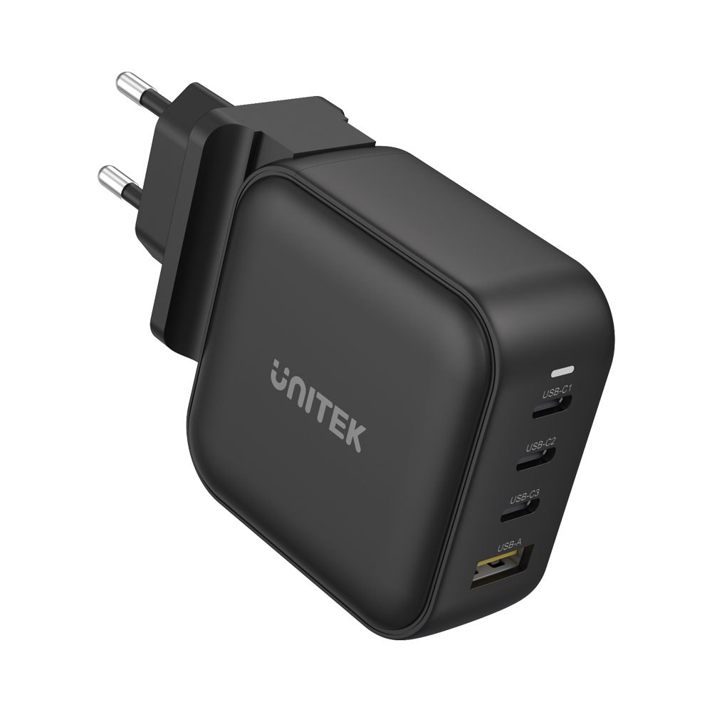 UNITEK 100W 4-Ports GaN Power Delivery Charger with QC3.0 (P1112ABK)