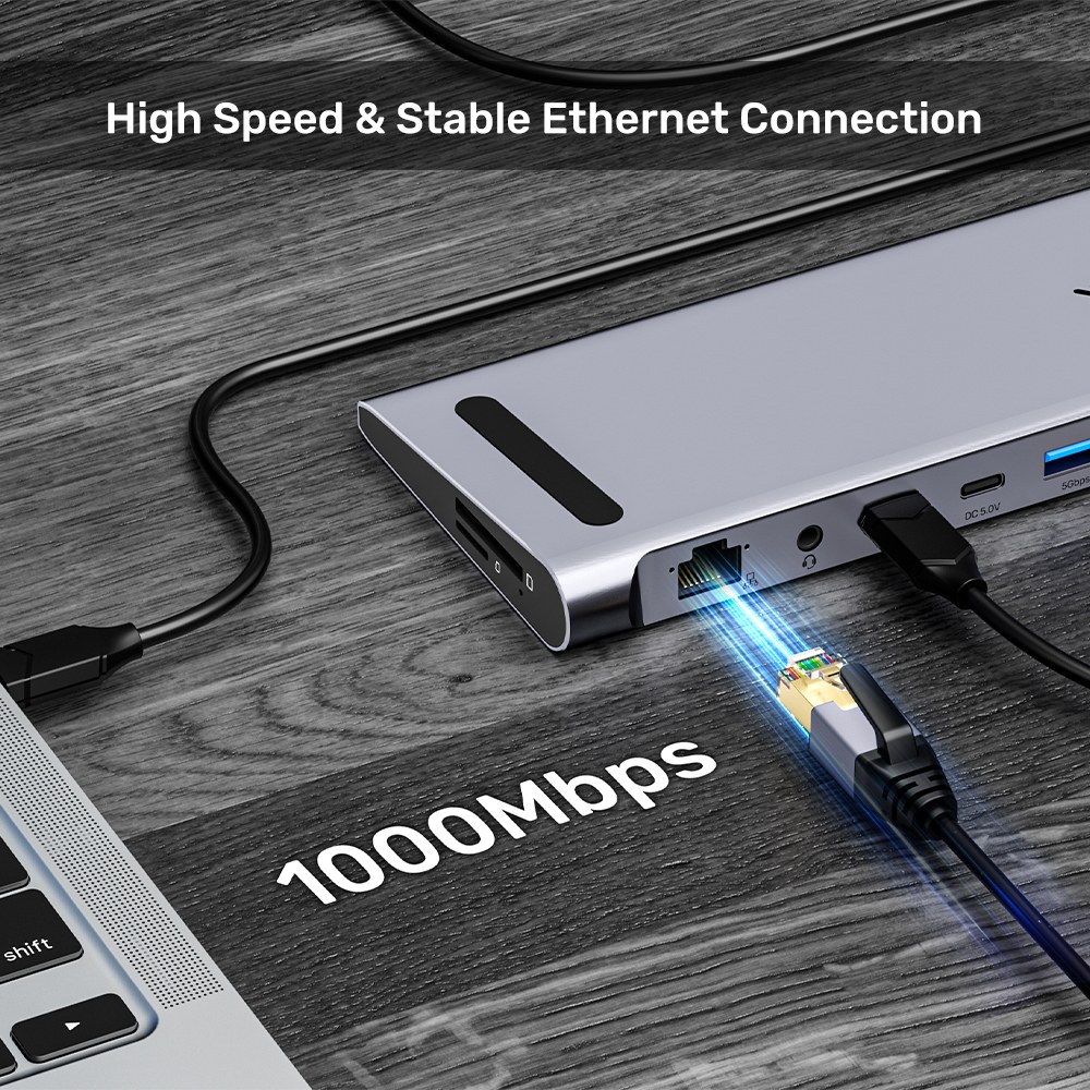 Unitek - D1106A Uhub15+ Usb Type-C Triple 4K Kvm Port Replicator Pedestal — view 5