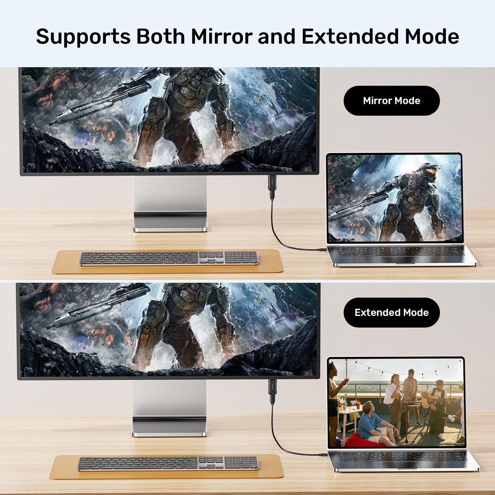 Unitek - V1187A 4K @60Hz Usb Type-C Female To Hdmi 2.0 Male Adapter — view 6
