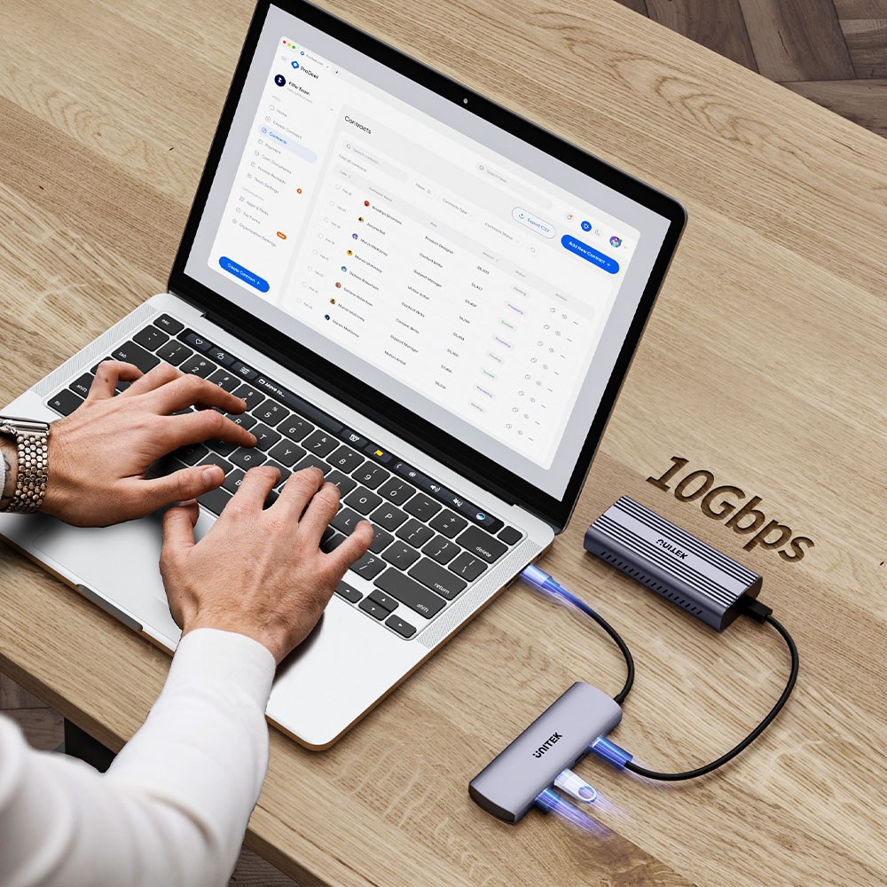 Unitek - H1112E UHUB Q4 4-Port Usb Type-C 10Gbps Hub — view 2
