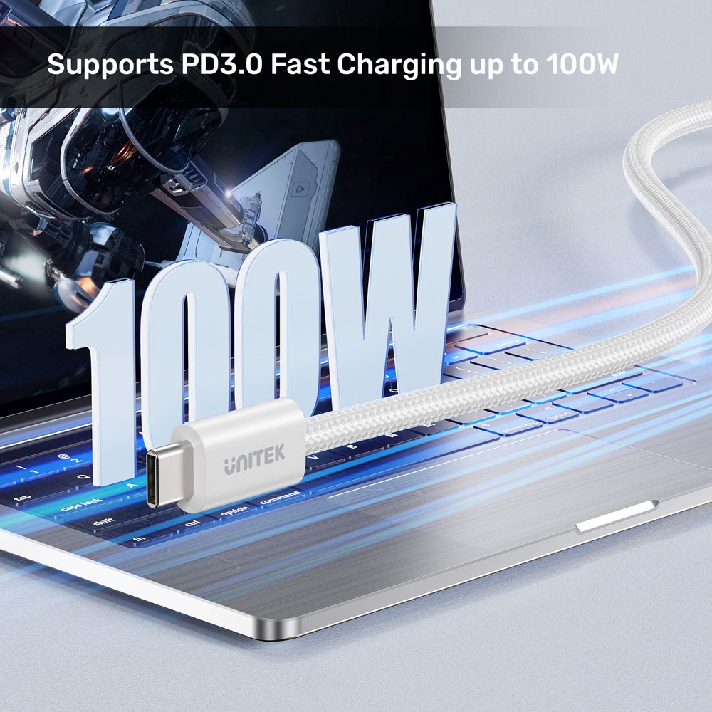 Unitek - C14141A SERIES 1M 100W Magnetic Winding Design Usb2.0 Type-C Cables — view 5