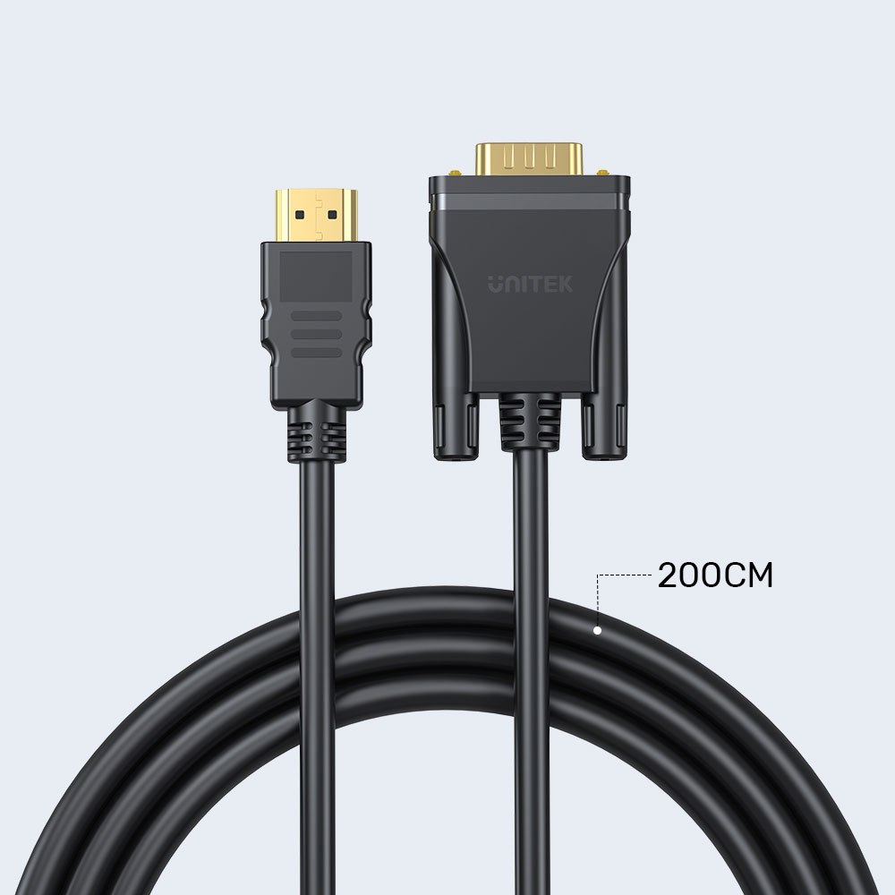Unitek - V1185A 2M 1080P @60Hz Hdmi To Vga Cable — view 2