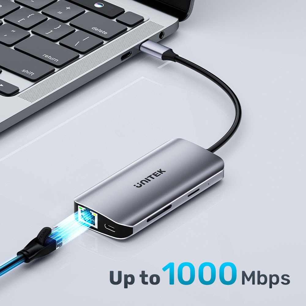 Unitek - D1122A 8-In-1 Usb Type-C Dual Hdmi Port Replicator And 100W Pd Charging — view 2