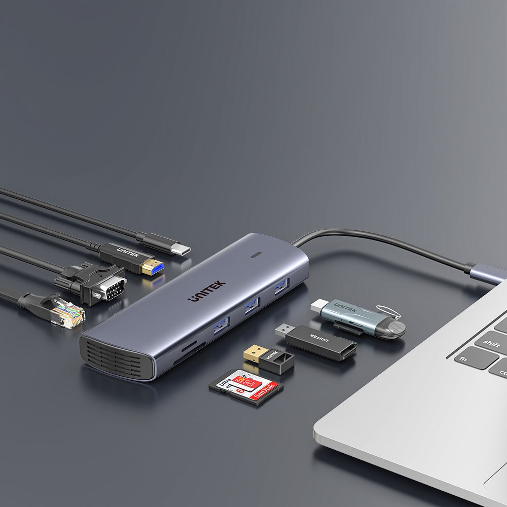 Unitek - D1113A 9-In-1 Usb Type-C Port Replicator — view 3