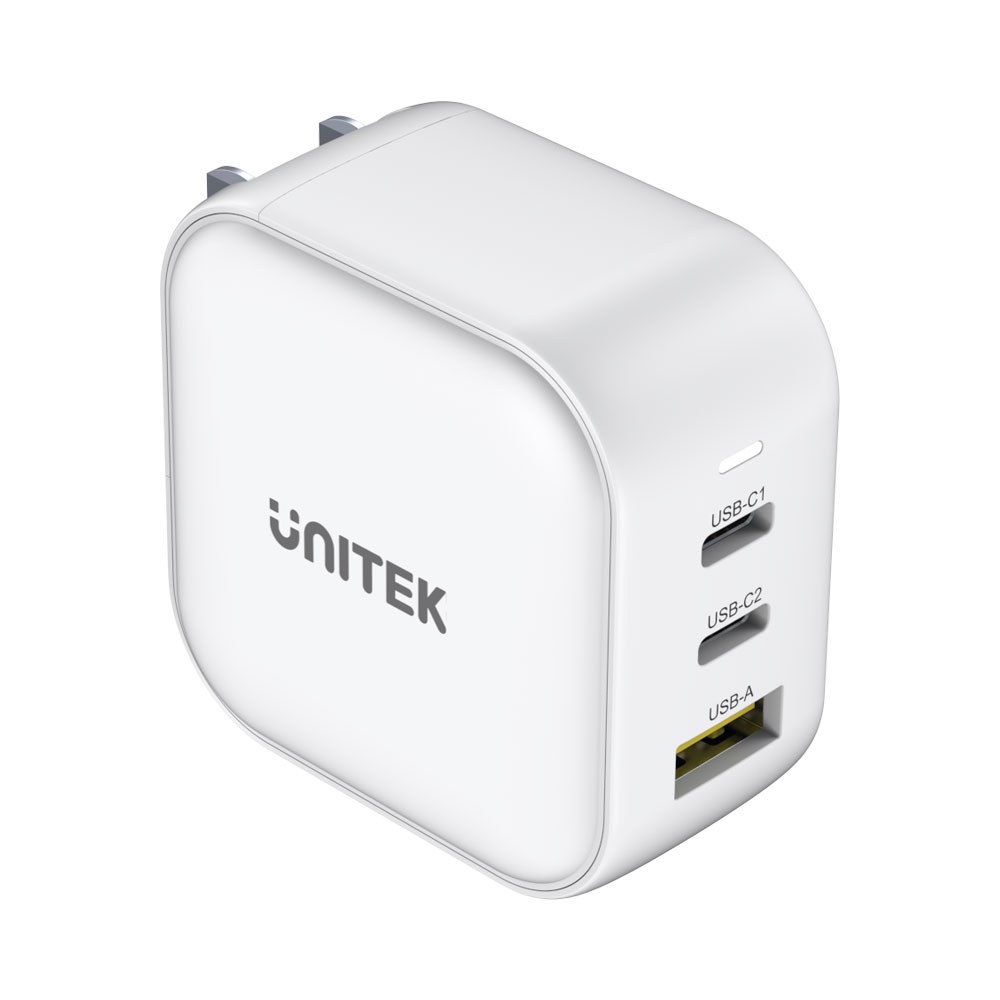 UNITEK 66W 3-PORT USB GAN TRAVEL CHARGER (US, EU, UK, AU) WITH PD AND QC3.0 (P1108A) — view 4
